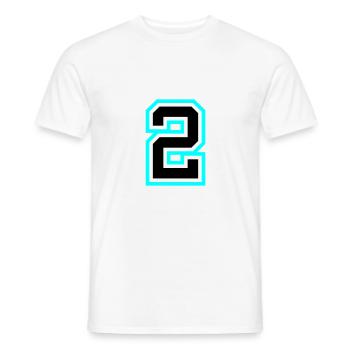 Symbole à 2 chiffres - T-shirt homme - blanc - Devant - AI Model Male 178 dark (178cm)