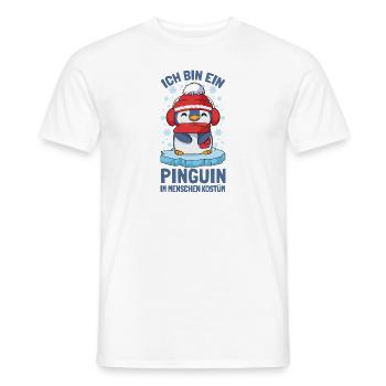 Pinguine Ich Bin Ein Pinguin - Männer T-Shirt - Weiß - Vorne - AI Model Male 178 dark (178cm)