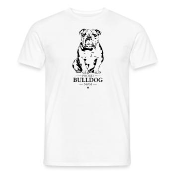 Bouledogue Maman Anglais Bouledogue Chiens Wilsigns - T-shirt homme - blanc - Devant - AI Model Male 178 dark (178cm)