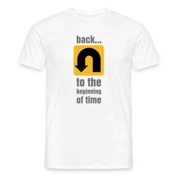 U-turn - Men's T-Shirt - white - Front - AI Model Male 178 dark (178cm)