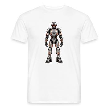 AJ-163 Vollkörper - Männer T-Shirt - Weiß - Vorne - AI Model Male 178 dark (178cm)