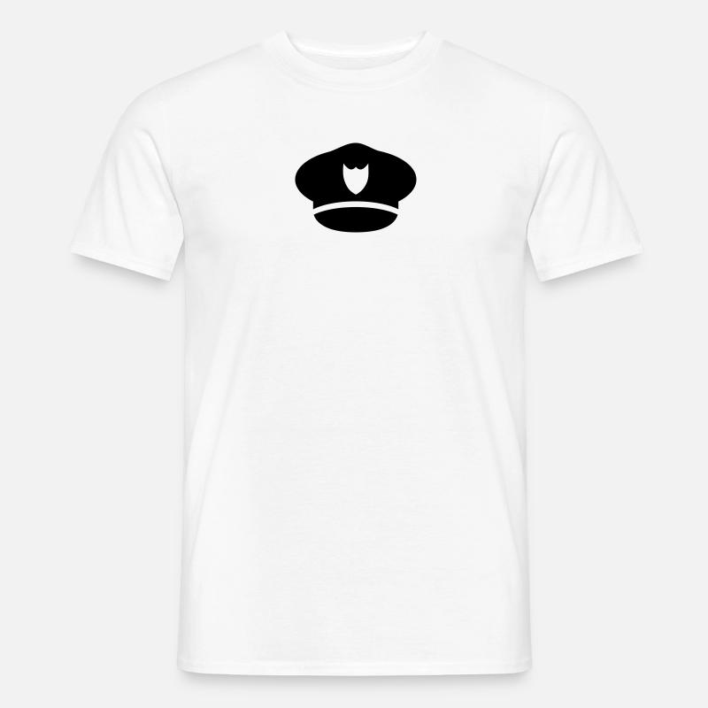 Polizei - Männer T-Shirt - Weiß