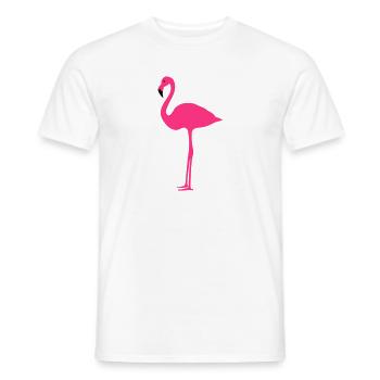 Flamingo 2 colors - Men's T-Shirt - white - Front - AI Model Male 178 dark (178cm)