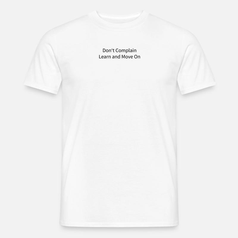 Learn And Move On - Männer T-Shirt - Weiß