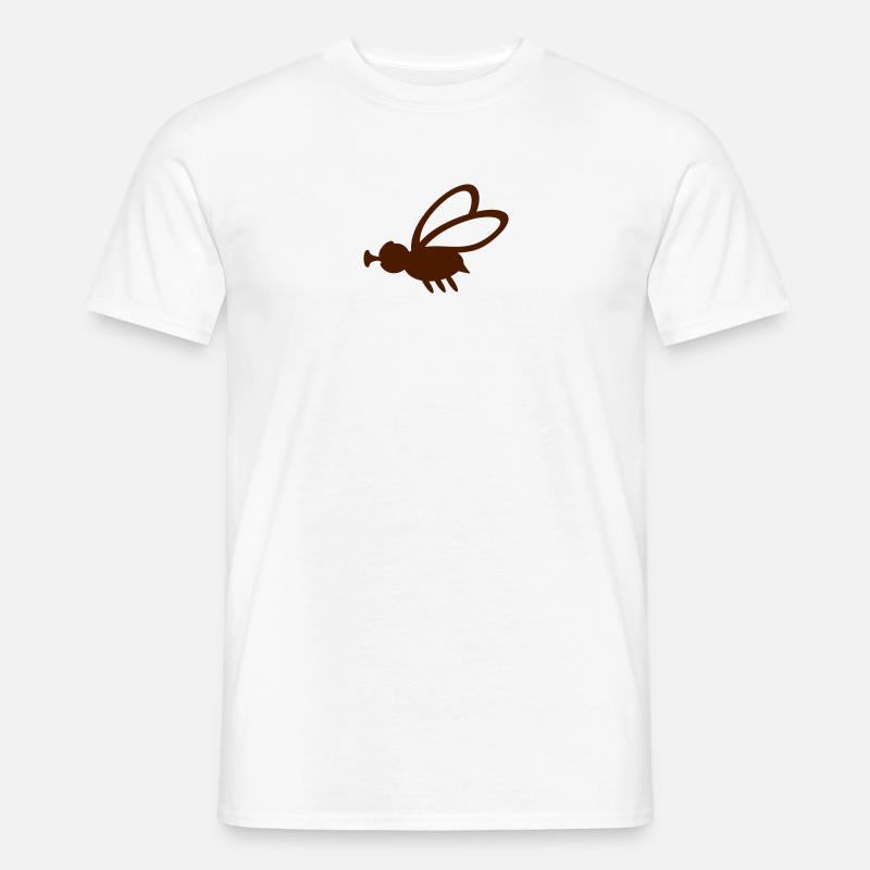 Stubenfliege / house fly (mini, 1c) - Männer T-Shirt - Weiß