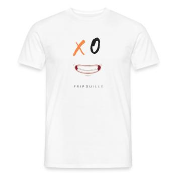 XO Orange Fripouille - T-shirt homme - blanc - Devant - AI Model Male 178 dark (178cm)