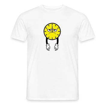 Uhr Uhr Uhrzeitprime Müdigkeit - Männer T-Shirt - Weiß - Vorne - AI Model Male 178 dark (178cm)