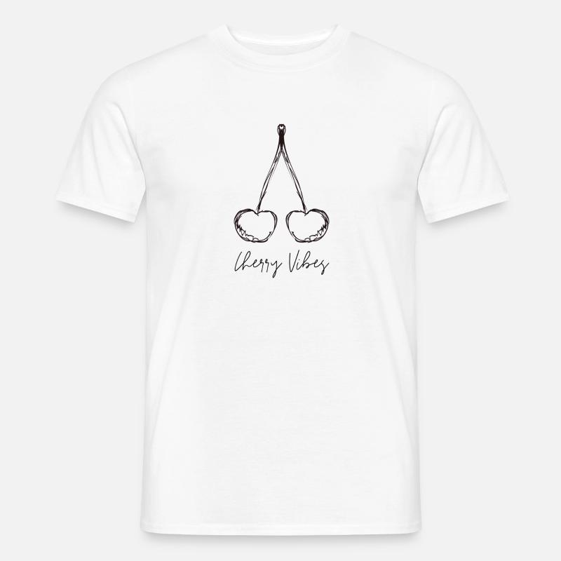 Cherry Vibes - Männer T-Shirt - Weiß