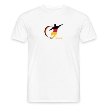 Fußballspieler Germany - Männer T-Shirt - Weiß - Vorne - AI Model Male 178 dark (178cm)