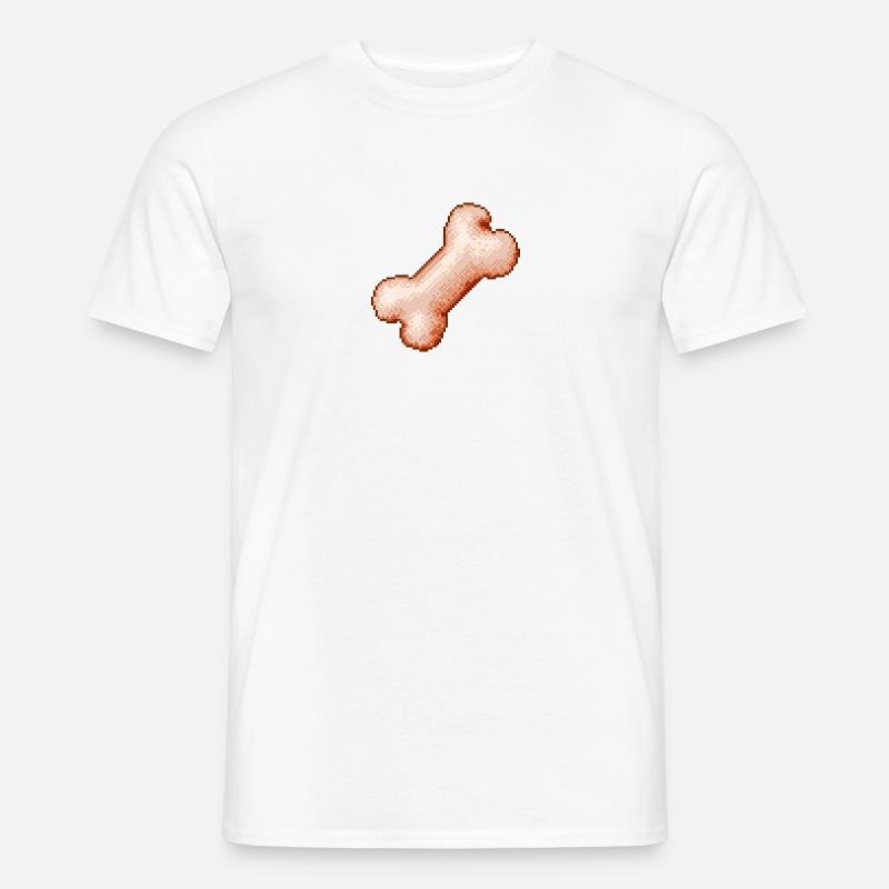 Bone Bone Fun Fun 8bit 16bit Retro Video Games - Men’s T-shirt - white