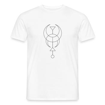 Moon - Moon - Men's T-Shirt - white - Front - AI Model Male 178 dark (178cm)