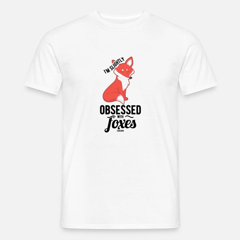 schöner eleganter Rotfuchs - Männer T-Shirt - Weiß