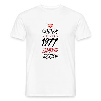 1977 Limited Edition - Men's T-Shirt - white - Front - AI Model Male 178 dark (178cm)