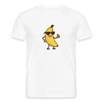 Banana Comic - Men's T-Shirt - white - Front - AI Model Male 178 dark (178cm)