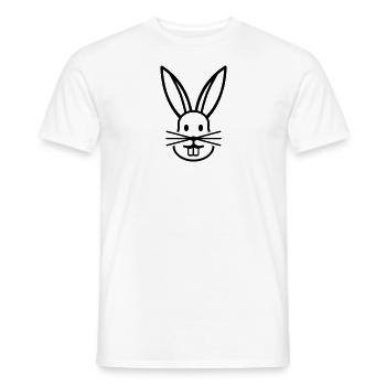 Hare - Mænd T-shirt - hvid - Foran - AI Model Male 178 dark (178cm)