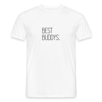 Best Buddies - Men's T-Shirt - white - Front - AI Model Male 178 dark (178cm)