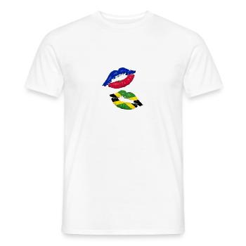 Haiti Haitian Jamaica Combination I Gift - Men's T-Shirt - white - Front - AI Model Male 178 dark (178cm)