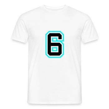 Symbole à 6 chiffres - T-shirt homme - blanc - Devant - AI Model Male 178 dark (178cm)