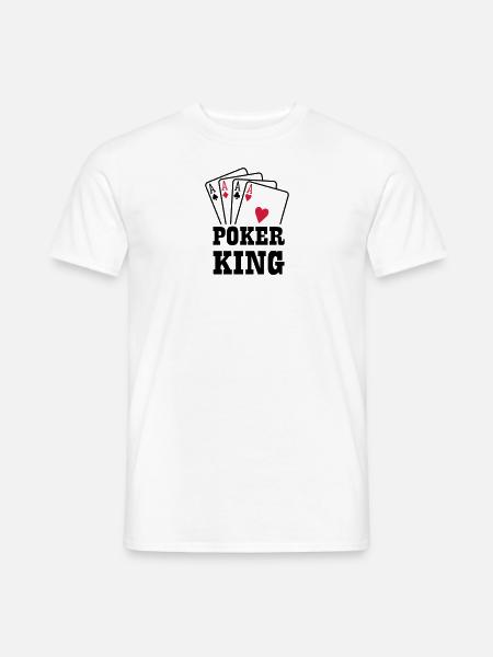 Poker king - Men's T-Shirt - white