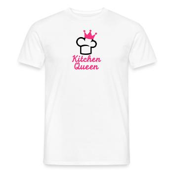 Kitchen Queen - Men's T-Shirt - white - Front - AI Model Male 178 dark (178cm)