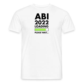 Abi 2022 Loading Abitur Abschluss Spruch - Männer T-Shirt - Weiß - Vorne - AI Model Male 178 dark (178cm)