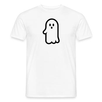 Ghost - Men's T-Shirt - white - Front - AI Model Male 178 dark (178cm)