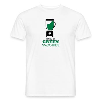 Fueled By Green Smoothies - Men's T-Shirt - white - Front - AI Model Male 178 dark (178cm)