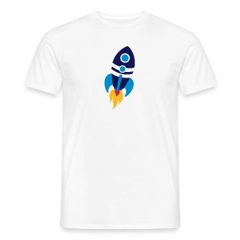 Rocket - Men's T-Shirt - white - Front - AI Model Male 178 dark (178cm)