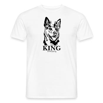 Australian Cattle Dog King of everything Wilsigns - Männer T-Shirt - Weiß - Vorne - AI Model Male 178 dark (178cm)