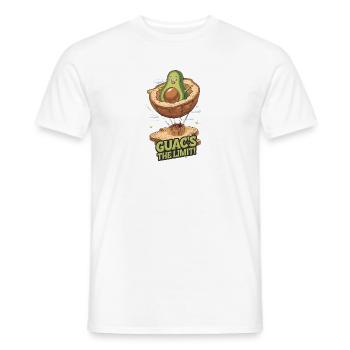 Avocado Heißluftballon - Guac's The Limit - Männer T-Shirt - Weiß - Vorne - AI Model Male 178 dark (178cm)
