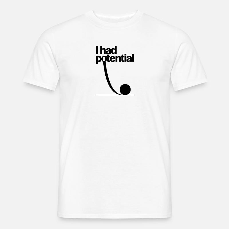 J’avais du potentiel : Potentiel Math Gag - T-shirt homme - blanc