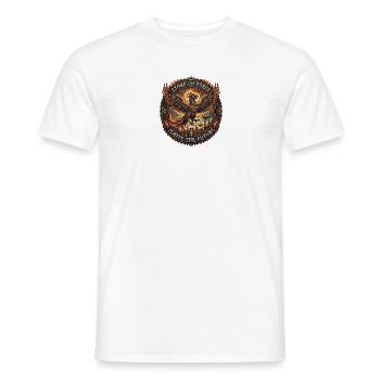 Emblème à vapeur du Phénix Stoke the Forge - T-shirt homme - blanc - Devant - AI Model Male 178 dark (178cm)