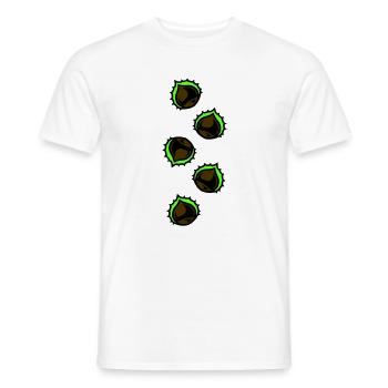 Kastanie Symbol - Männer T-Shirt - Weiß - Vorne - AI Model Male 178 dark (178cm)