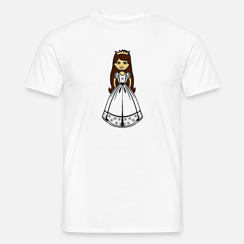 Prinzessin Mädchen Kind - Männer T-Shirt - Weiß