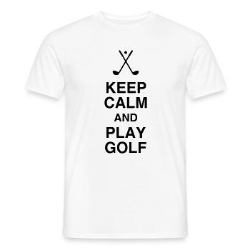 Golf - Sport - Golfer - Club - Green - Game - Play - T-shirt homme - blanc - Devant - AI Model Male 178 dark (178cm)