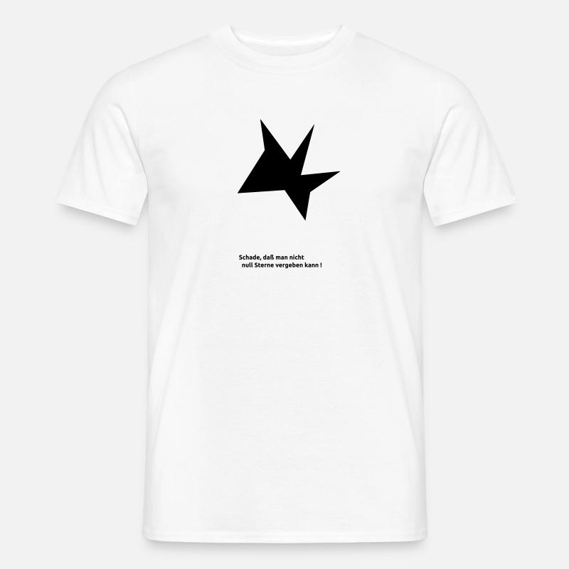 Null Sterne - Männer T-Shirt - Weiß