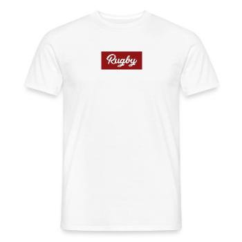 Vintage rugby - Men's T-Shirt - white - Front - AI Model Male 178 dark (178cm)