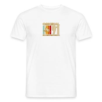 Original 91 Surf Retro Limited Edition - T-shirt homme - blanc - Devant - AI Model Male 178 dark (178cm)