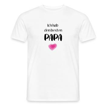 Ich hab den besten Papa - Männer T-Shirt - Weiß - Vorne - AI Model Male 178 dark (178cm)