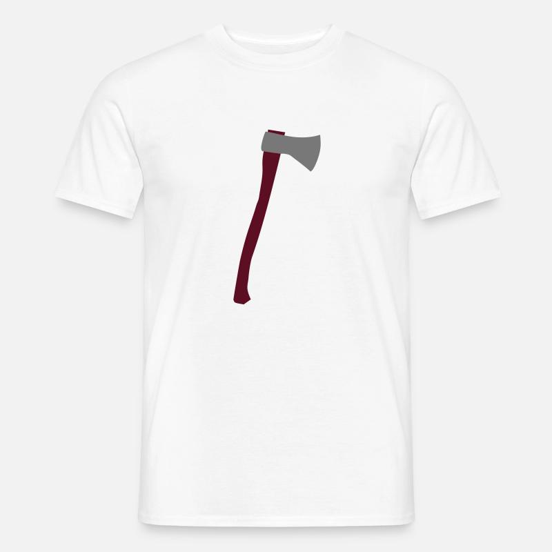 Axt - Männer T-Shirt - Weiß