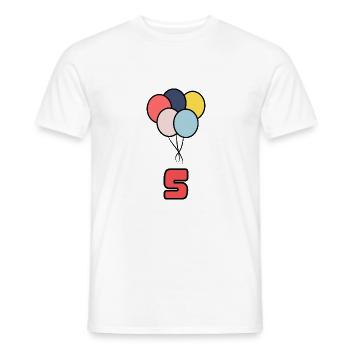 5. 5 JAHRE. 5-JÄHRIGES JUBILÄUM. GEBURTSTAG 5 JAHRE - Männer T-Shirt - Weiß - Vorne - AI Model Male 178 dark (178cm)