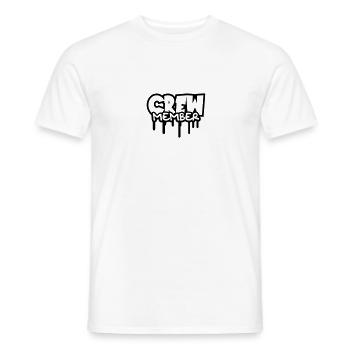 Crew Member Logo-Design - Men's T-Shirt - white - Front - AI Model Male 178 dark (178cm)