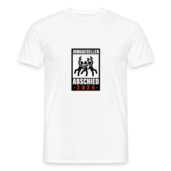 Junggesellen Abschied 2024 Jga - Männer T-Shirt - Weiß - Vorne - AI Model Male 178 dark (178cm)