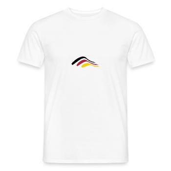 stripe bush_vec_3 - Men's T-Shirt - white - Front - AI Model Male 178 dark (178cm)