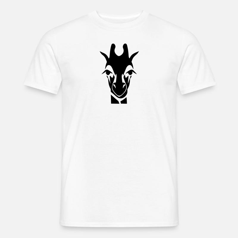 Giraffe - Männer T-Shirt - Weiß