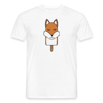 Fox Head Popsicle - Men's T-Shirt - white - Front - AI Model Male 178 dark (178cm)