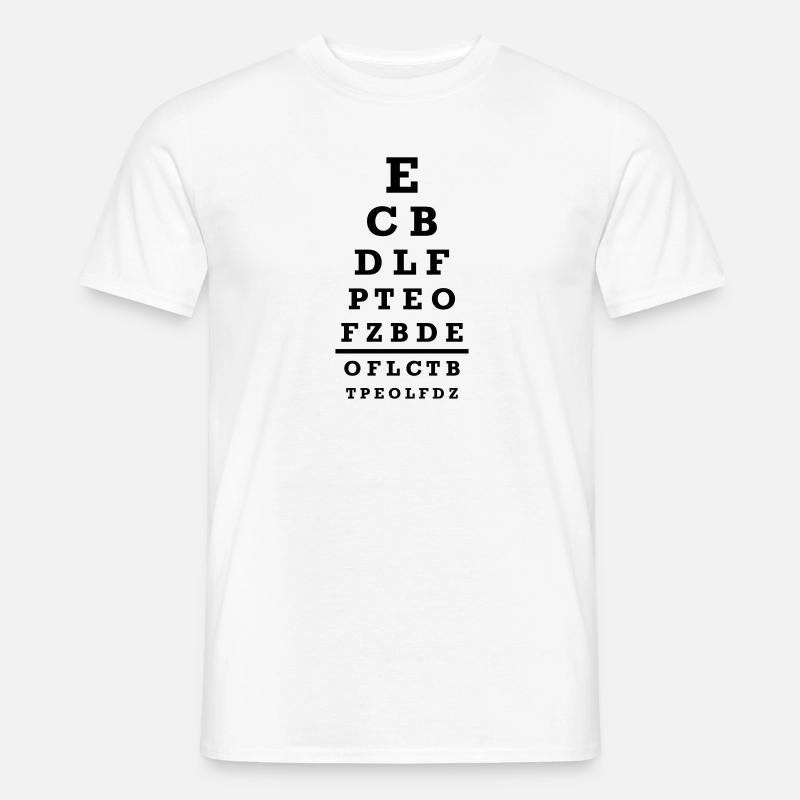 Optiker - Männer T-Shirt - Weiß