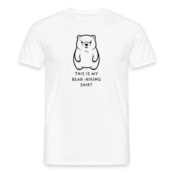 This is My Bear-Hiking Shirt - Men's T-Shirt - white - Front - AI Model Male 178 dark (178cm)