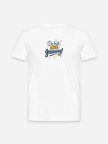 Du bist gut genug Musikmotiv - Männer T-Shirt - Weiß