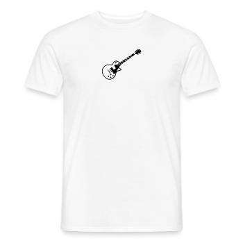 Les Paul Guitar - T-shirt homme - blanc - Devant - AI Model Male 178 dark (178cm)